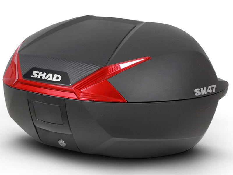 SHAD SH47 Top Box - Red Reflector - 47 Litres