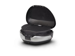 SHAD SH48 Top Box - Titanium - Backrest and Carbon Cover - 48 Litres