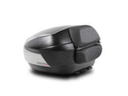 SHAD SH48 Top Box - Titanium - Backrest and Carbon Cover - 48 Litres