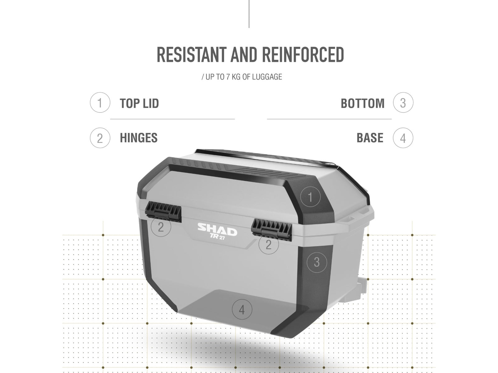 SHAD TR27 Panniers - Aluminium - 27 Litres