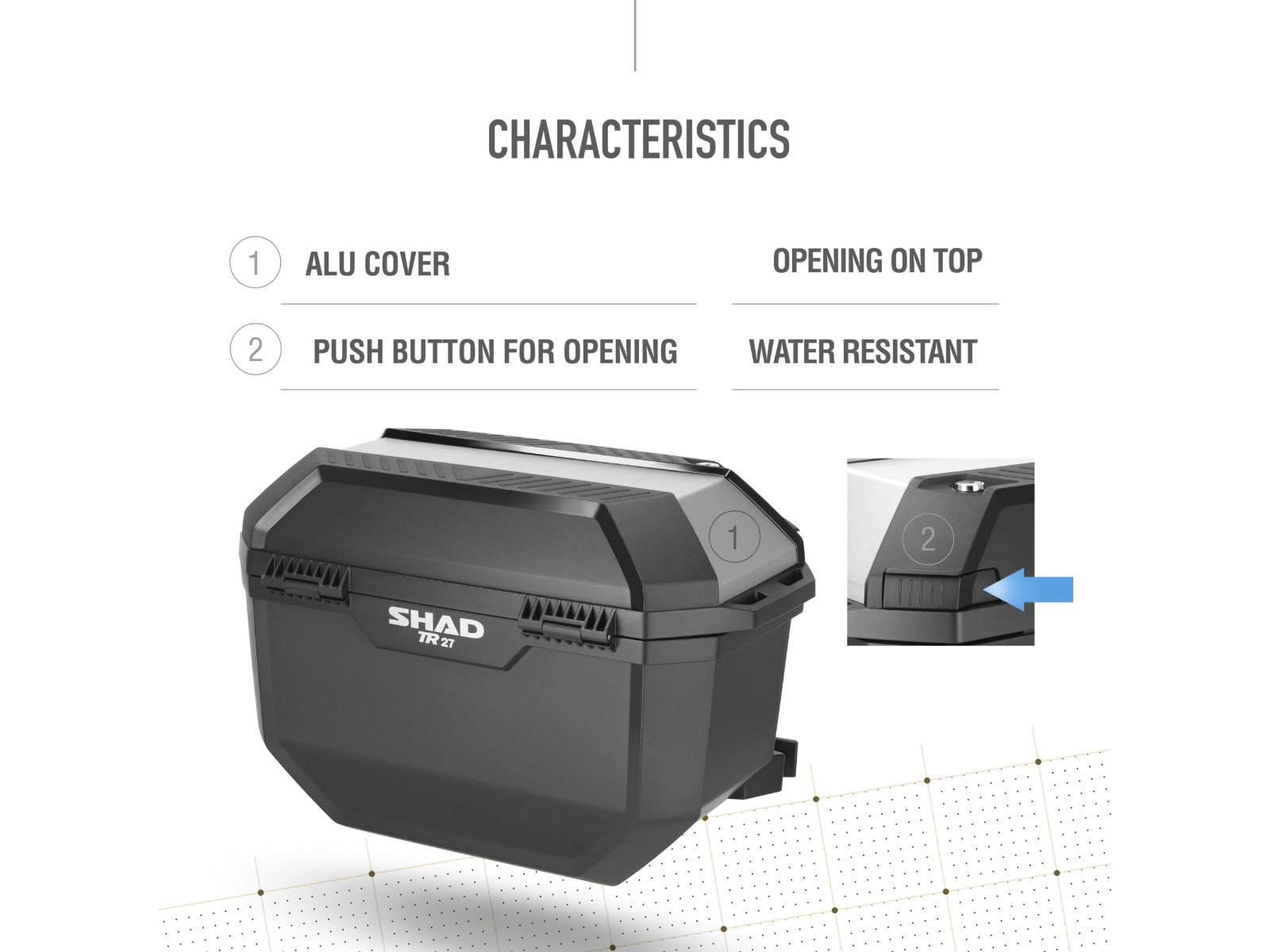 SHAD TR27 Panniers - Aluminium - 27 Litres