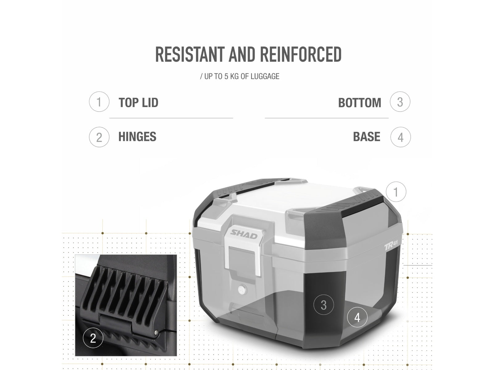 SHAD TR41 Terra Top Box - Aluminium - 41 Litres
