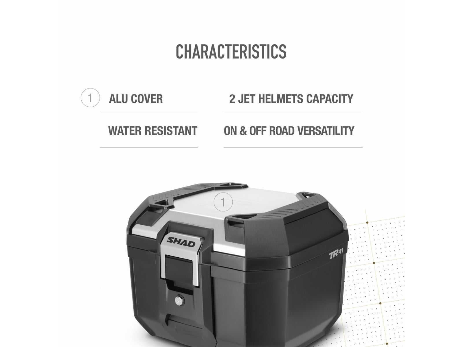 SHAD TR41 Terra Top Box - Aluminium - 41 Litres