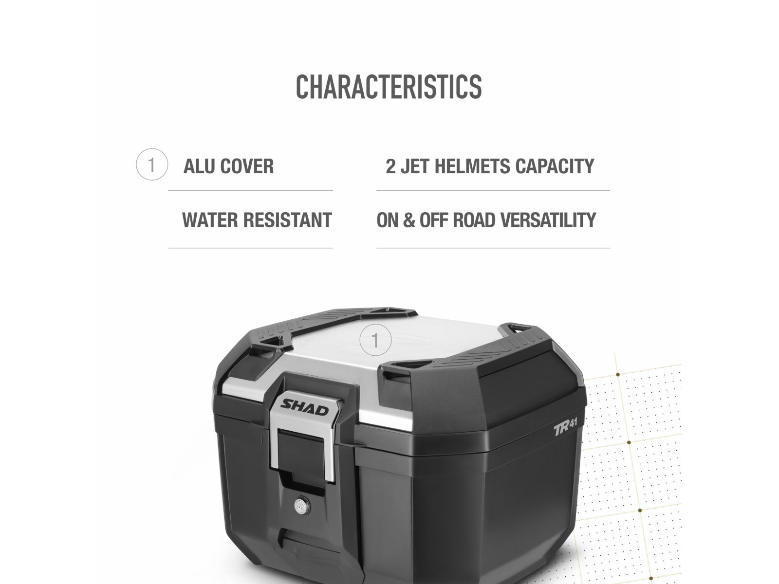 SHAD TR41 Terra Top Box - Aluminium - 41 Litres
