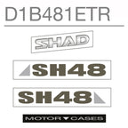 SHAD SH48 Dark Grey Top Box Spare Parts
