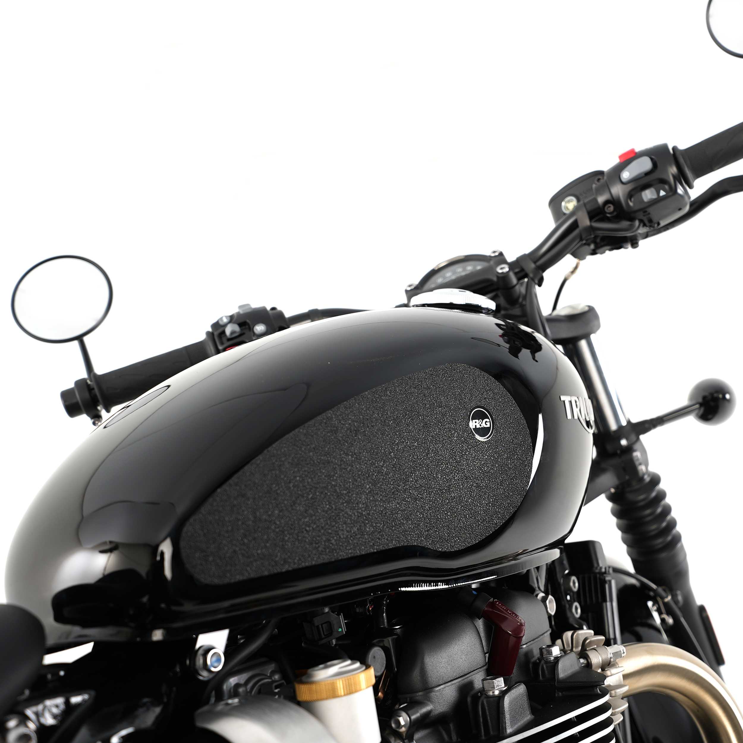 R&G Tank Traction Grips for Triumph Bonneville Bobber (17-25)