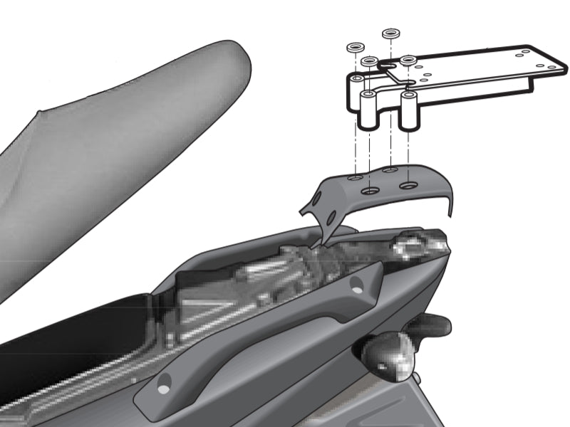 SHAD Top Box Rack for Gilera Runner 125 (03-26)