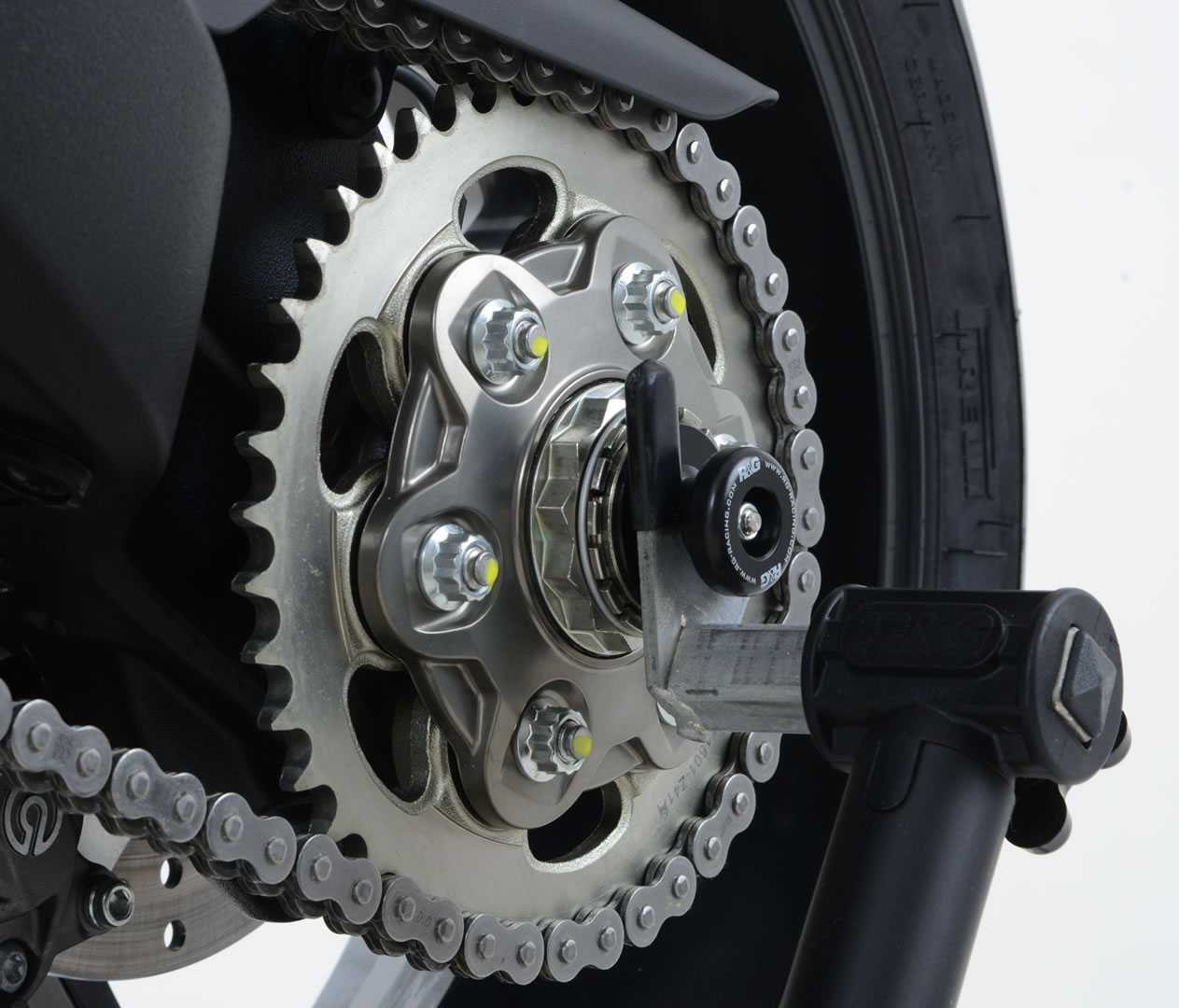R&G Spindle Swingarm Protectors for Ducati Monster 1200 (14-18)