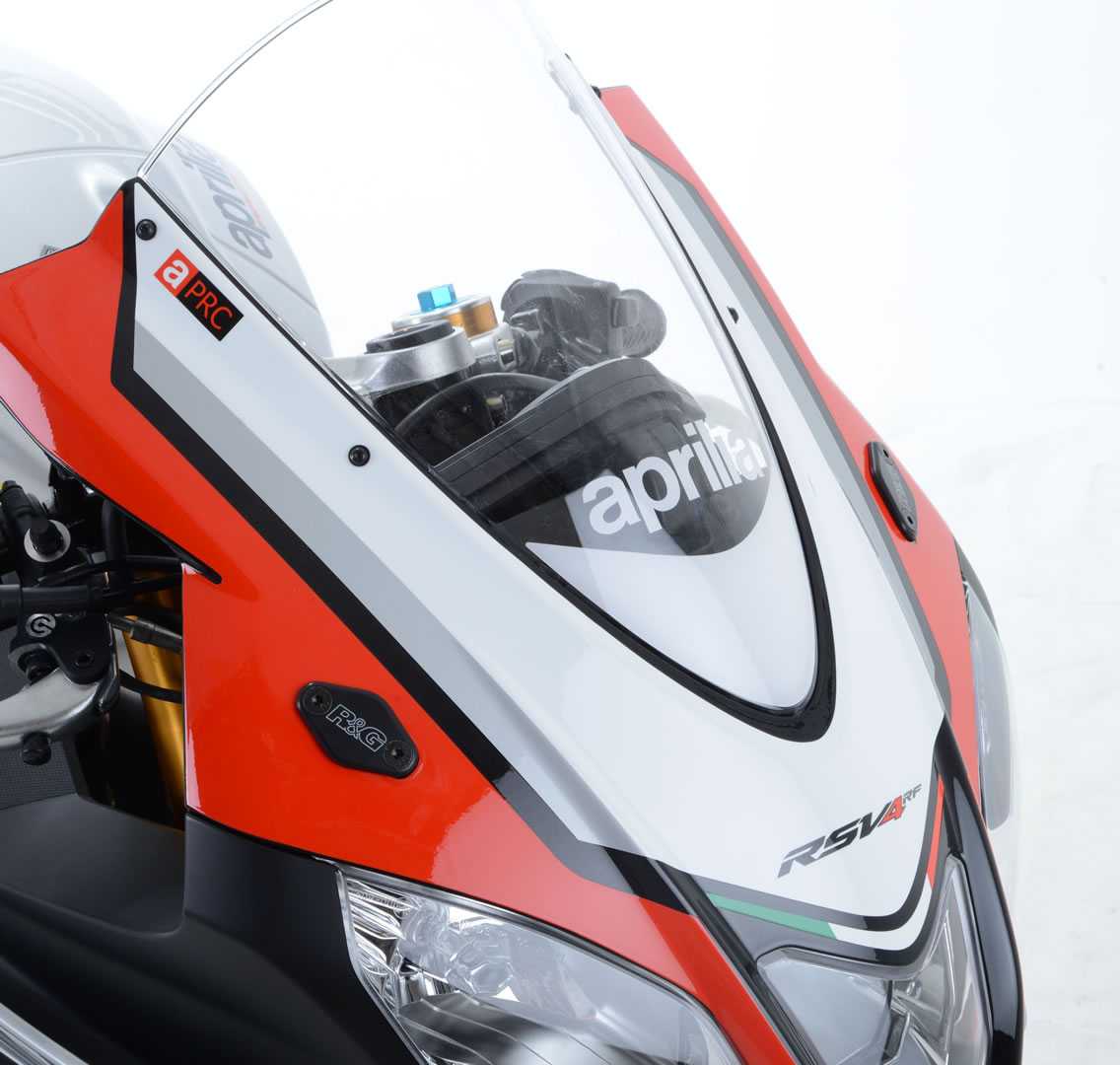 R&G Mirror Blanking Plates for Aprilia RSV4 1000 RF (15-19)