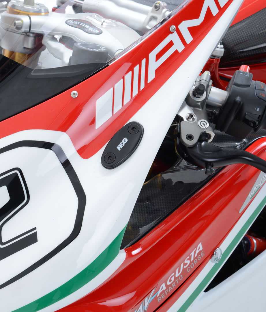R&G Mirror Blanking Plates for MV Agusta F4 1000 (10-18)