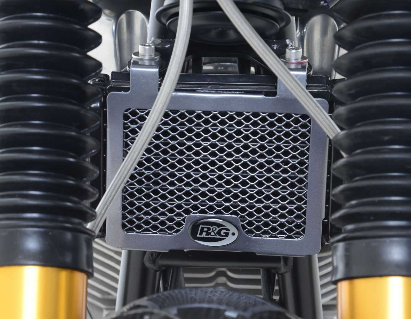 R&G Oil Cooler Guard Black for Norton Commando 961 (15-22)