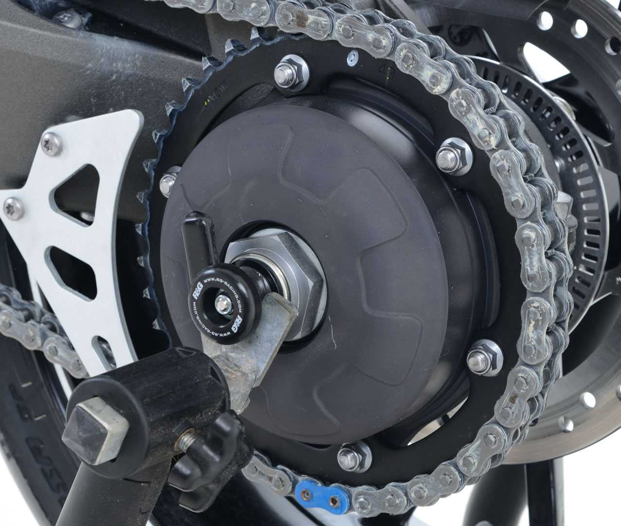 R&G Spindle Swingarm Protectors for Triumph Speed Triple 1050 RS (18-20)