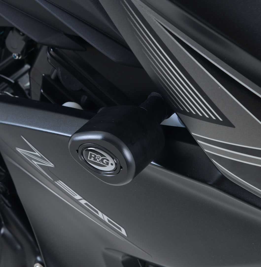 R&G Aero Frame Sliders for Kawasaki Z300 (15-18)
