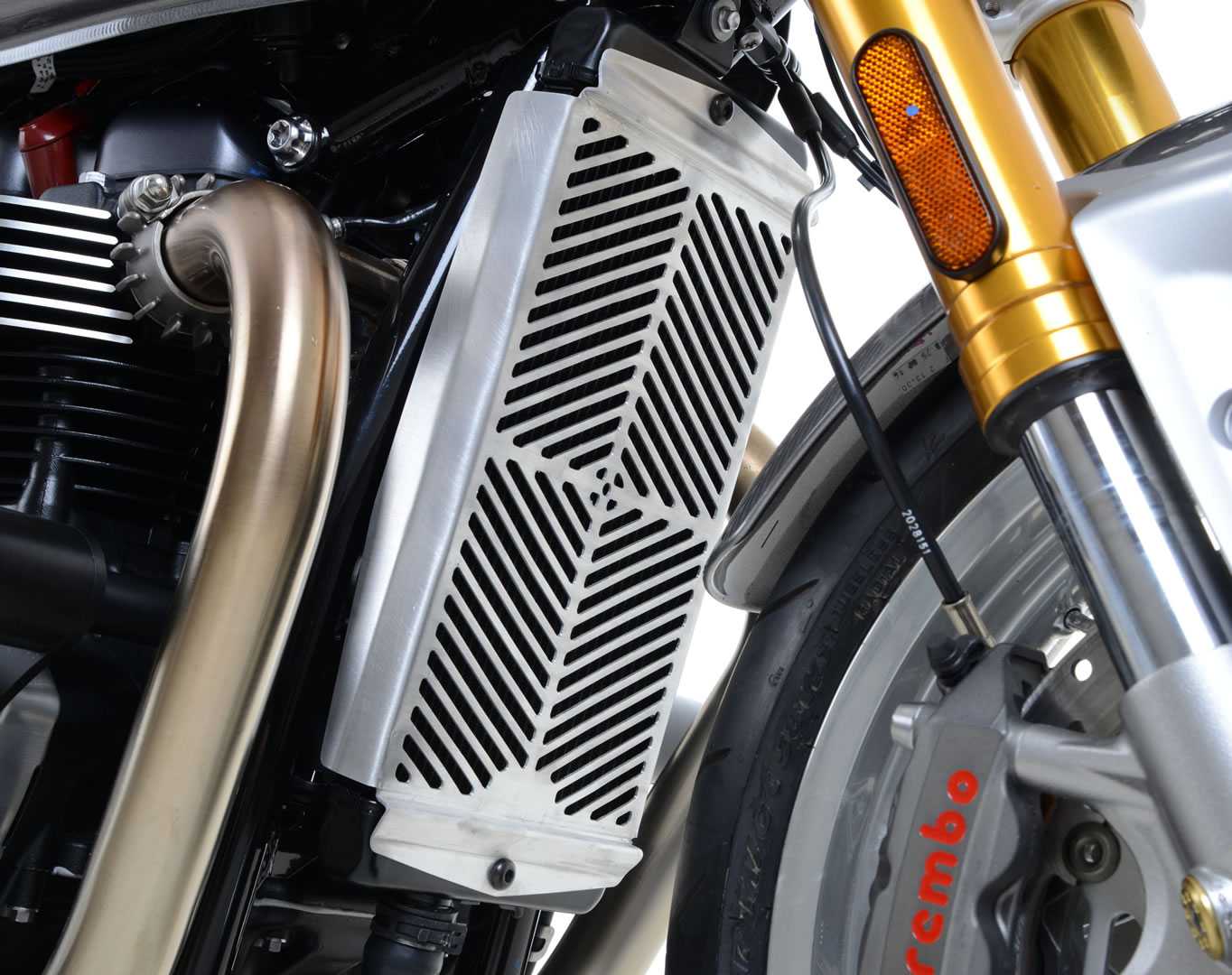 R&G Radiator Guard Stainless Steel for Triumph Thruxton 1200 RS (20-24) Secondary image