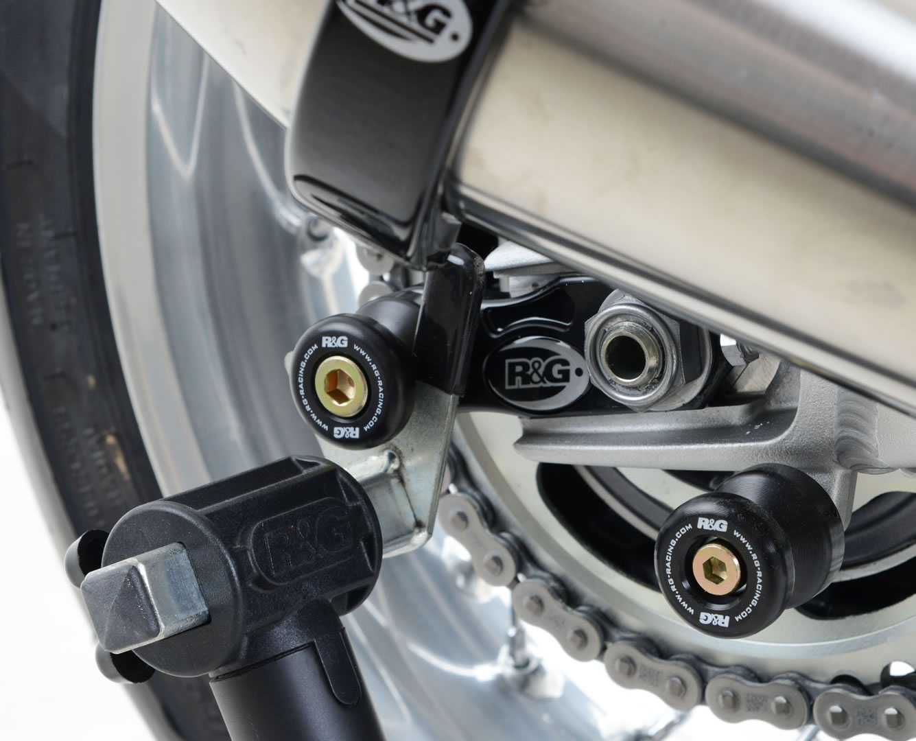R&G Offset Cotton Reels for Triumph Thruxton 1200 (16-18) Secondary image