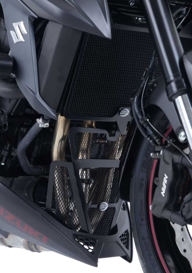 R&G Radiator Guard Black for Suzuki GSR750 (11-18)