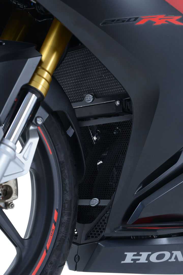 R&G Radiator Guard Black for Honda CBR250RR (17-26)