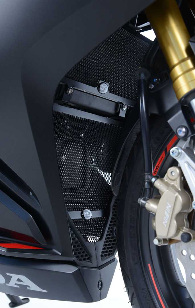 R&G Radiator Guard Black for Honda CBR250RR (17-26)