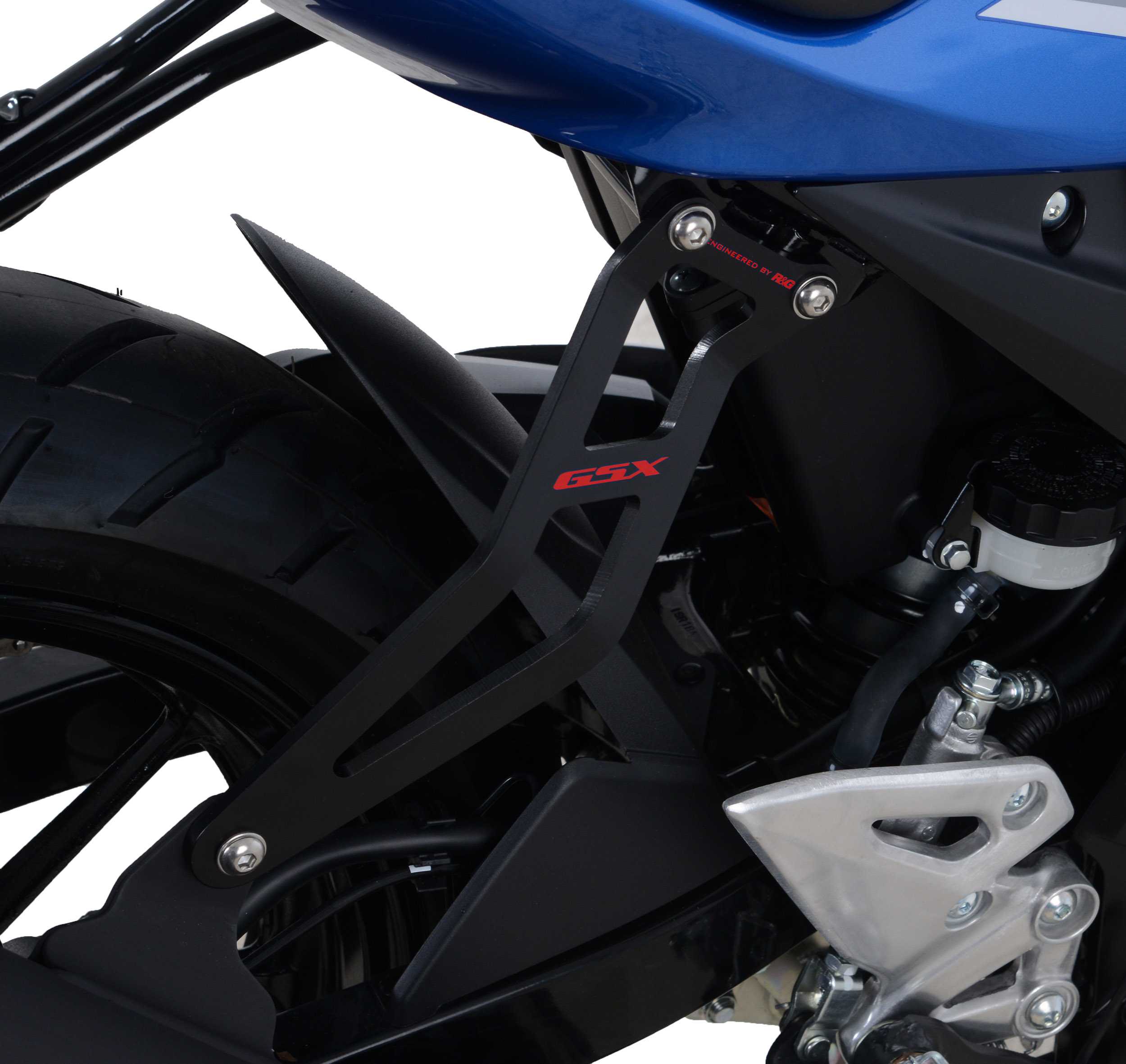 R&G Exhaust Hanger Blue Logo for Suzuki GSX-S125 (17-26)