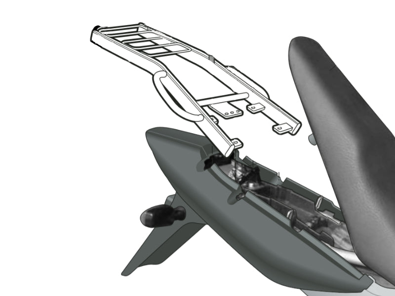SHAD Top Box Rack for Honda CBF250 (04-08)