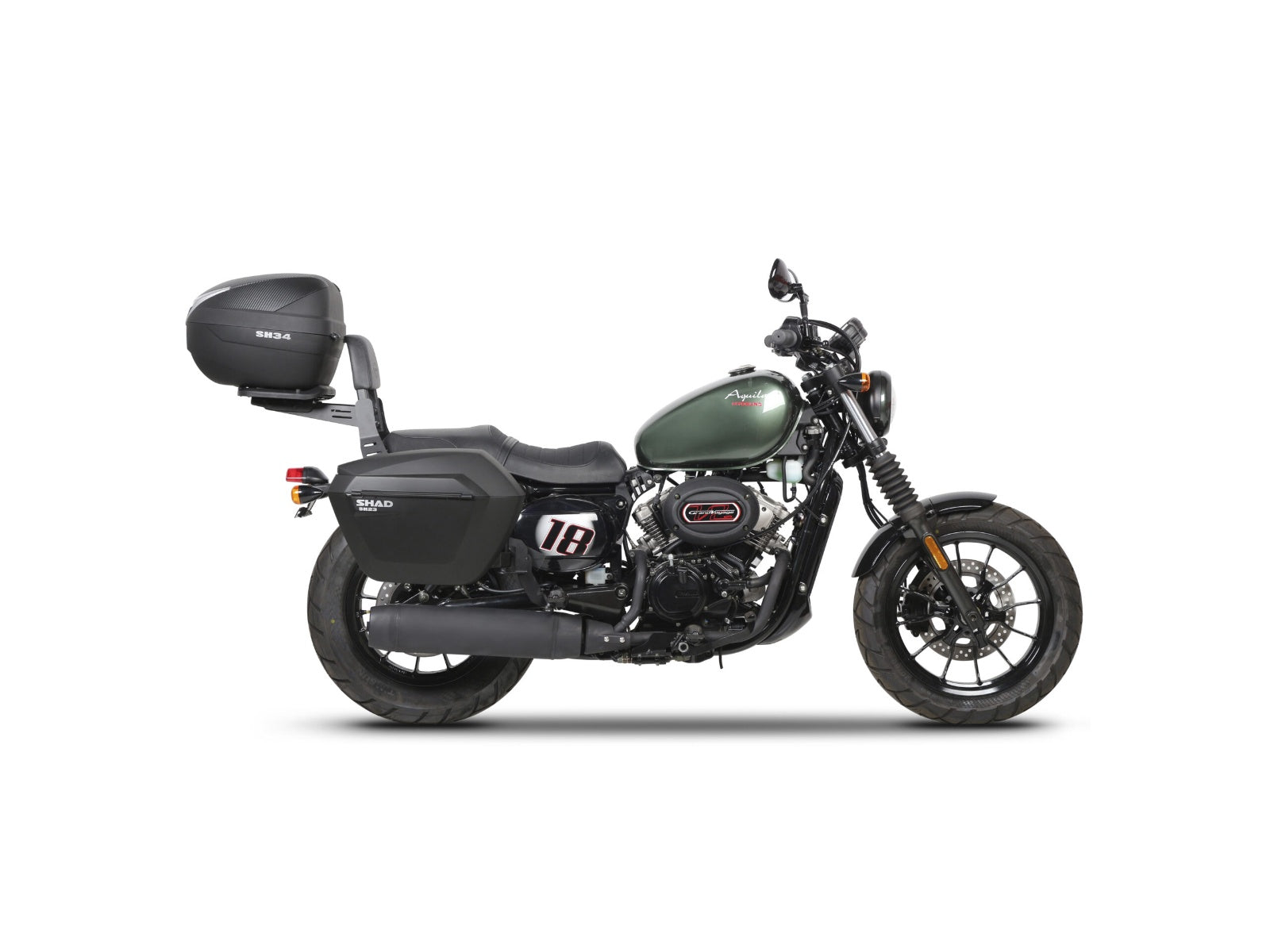 SHAD 3P Pannier Rack for Hyosung Bobber GV125S/300S (22-23)