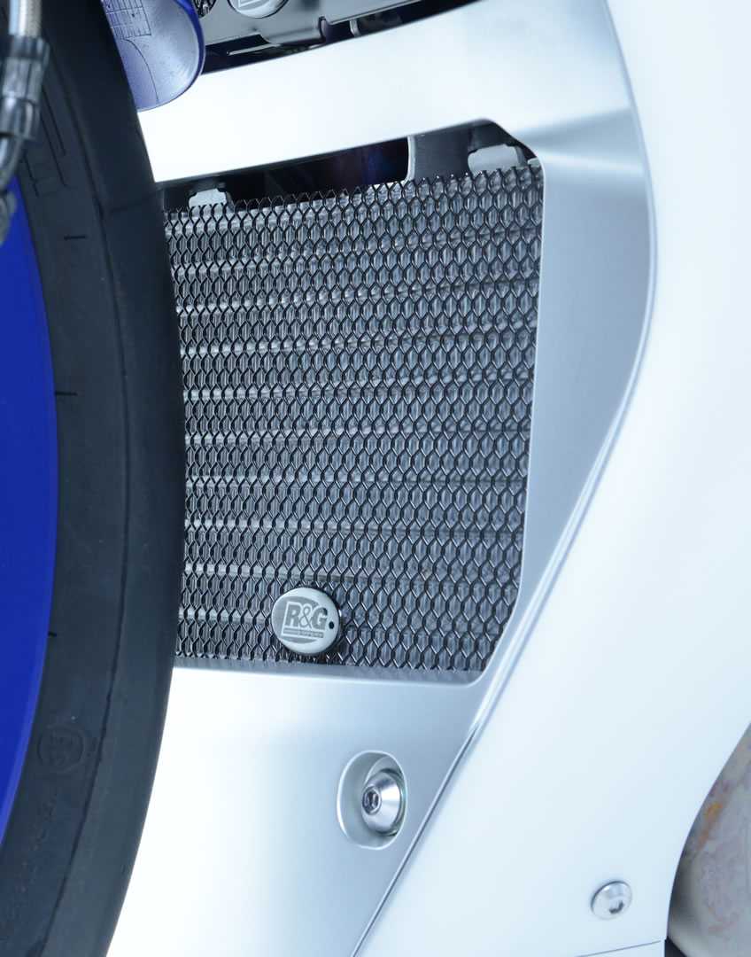 R&G Oil Cooler Guard Titanium for Yamaha R1 (15-26)