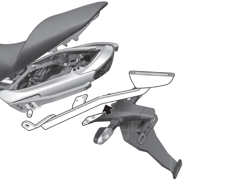 SHAD Top Box Rack for Kawasaki ER-6N (09-11) Main image