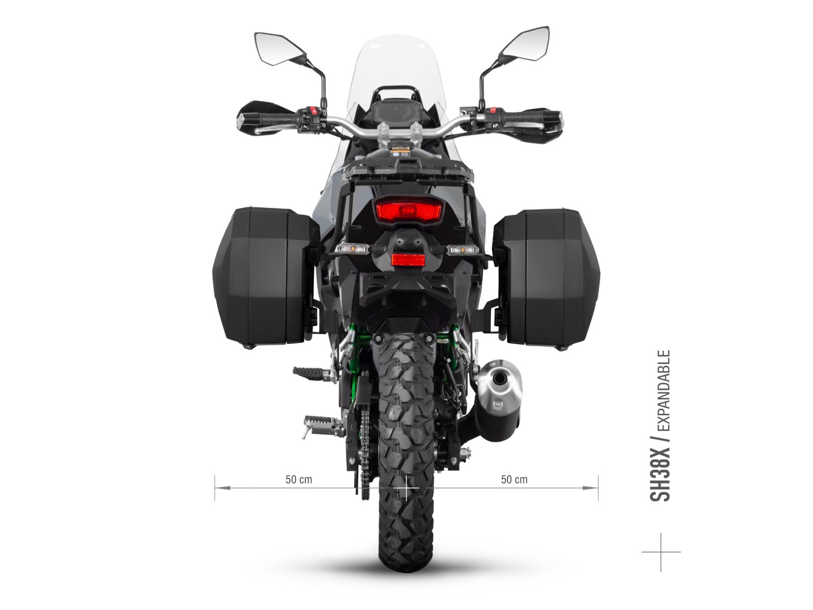 SHAD 3P Pannier Rack for Kawasaki KLE 500 (26)