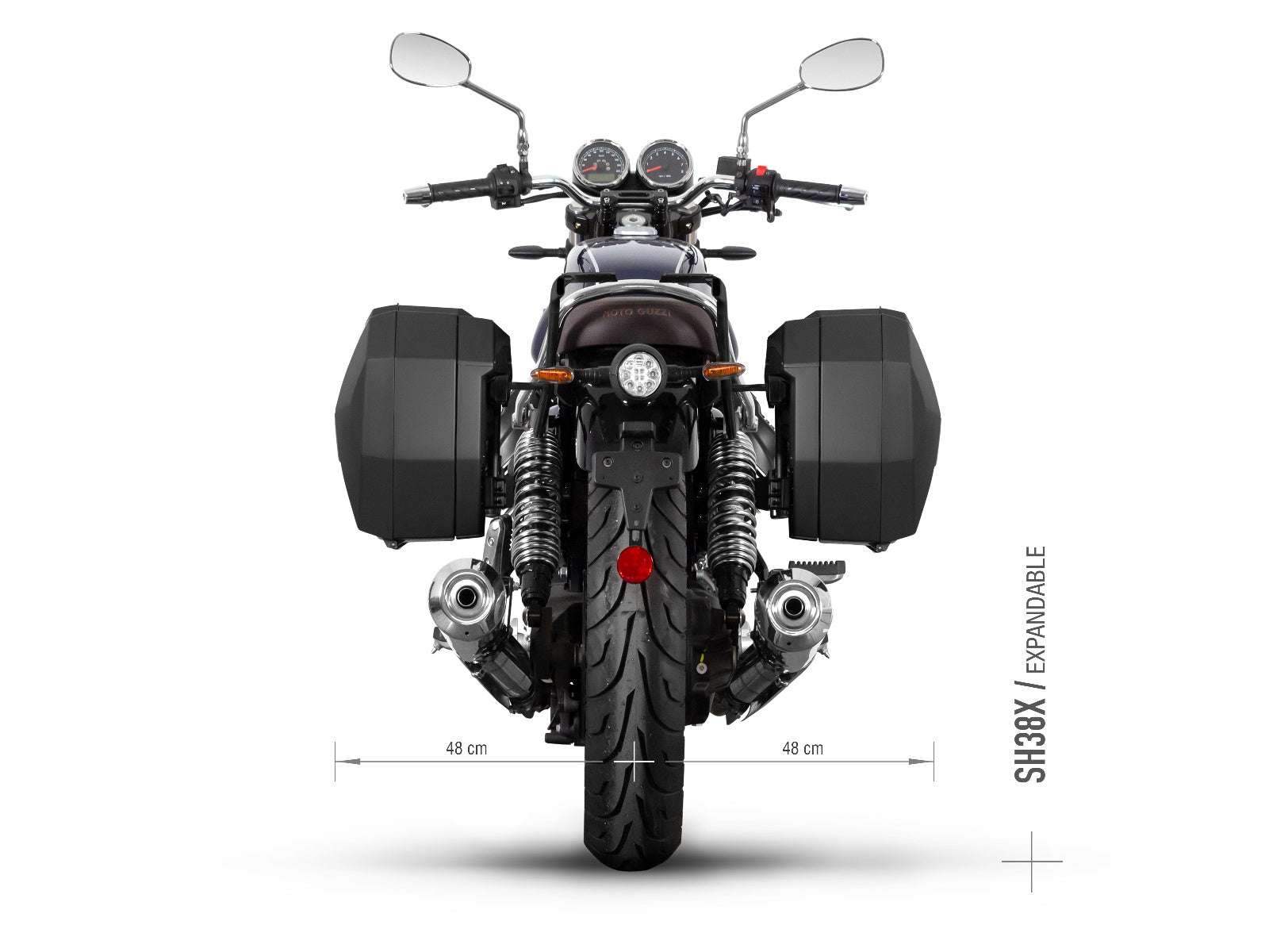 SHAD 3P Pannier Rack for Moto Guzzi V7 Stone (23-26)