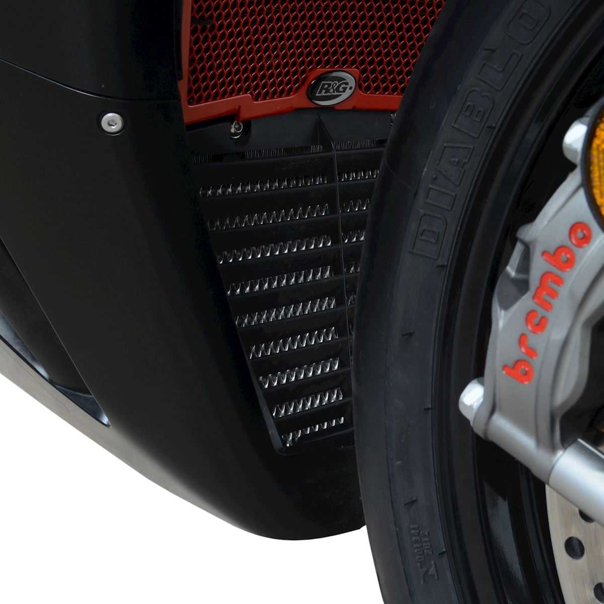 R&G Oil Cooler Guard Dark Blue for Honda CBR1000RR-R Fireblade (20-26)