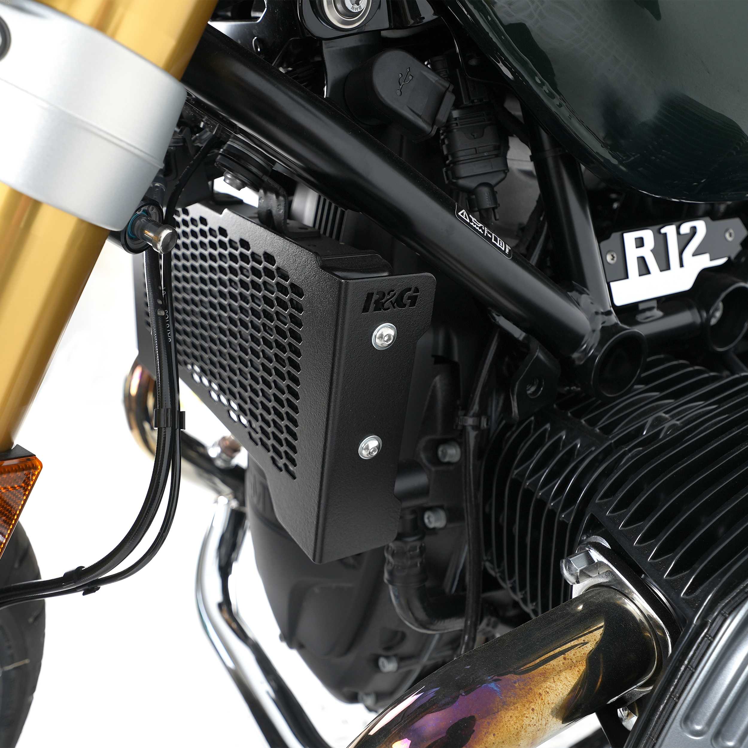 R&G Oil Cooler Guard for BMW R12 nineT (24-26)