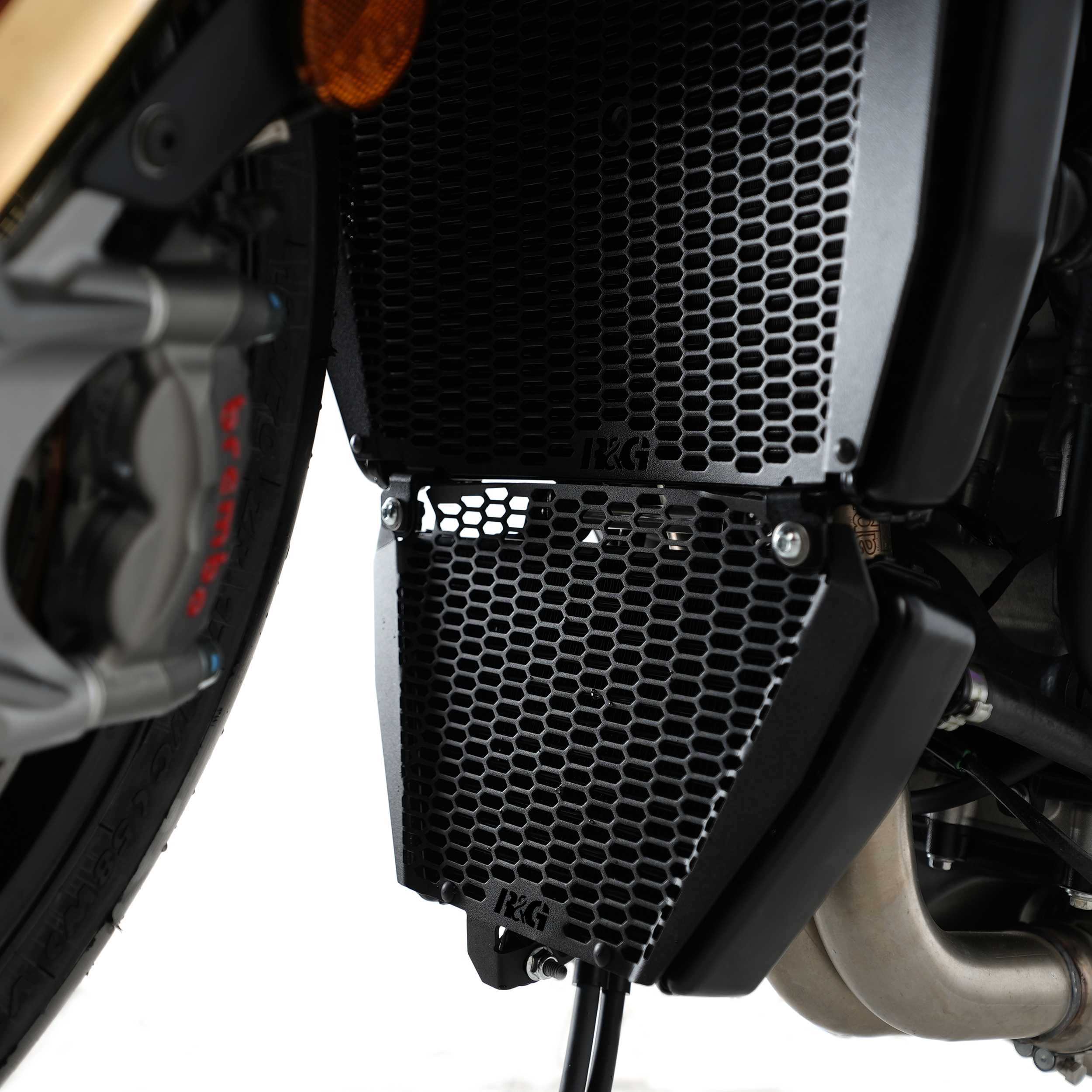R&G Oil Cooler Guard for Aprilia Tuono 1100 Factory (25-26)