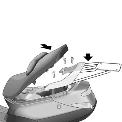 SHAD Top Box Rack for Peugeot Elystar 125 (02-12)