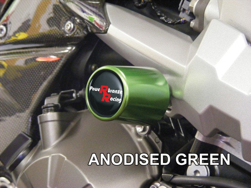 Powerbronze Badged Crash Post Set for Ducati Panigale V4 (18-23)