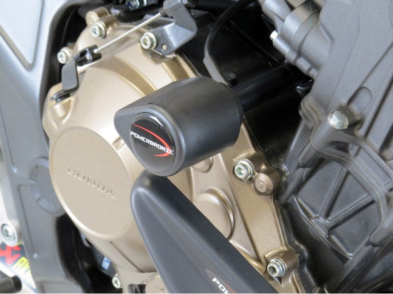 Powerbronze Badged Crash Post Set for Honda CB650 R (19-23)