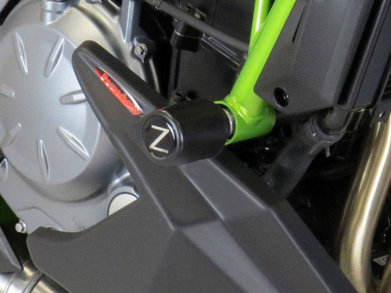 Powerbronze Badged Crash Post Set for Kawasaki Z650 RS (22-23)