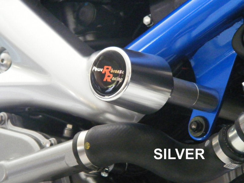 Powerbronze Badged Crash Post Set for Suzuki GSX R 1000 (01-02)