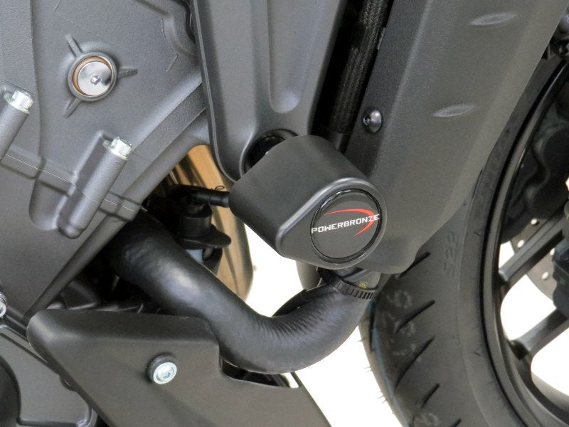 Powerbronze Badged Crash Post Set for Yamaha Tracer 9 GT (21-23)