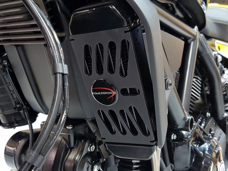 Powerbronze Plastic Radiator Guard for Ducati Scrambler 800 (15-23)