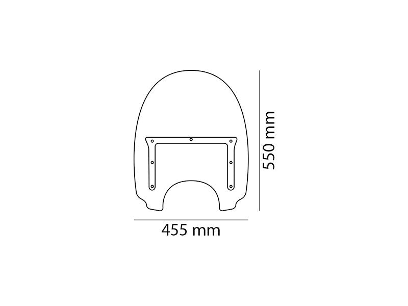 Puig Highway Screen In Clear for Yamaha XV 535 Virago (96-03)