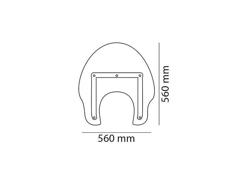 Puig America II Screen for Suzuki VL 125 Intruder (99-07)