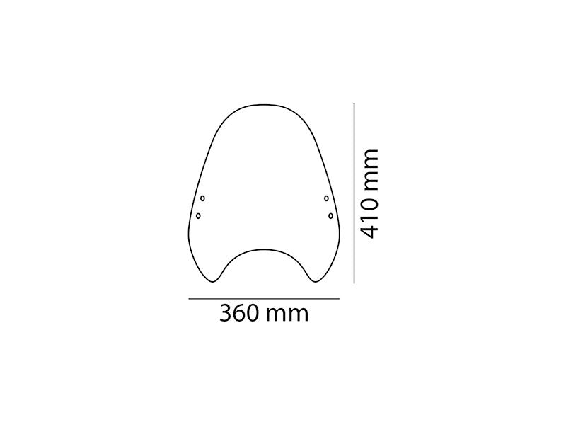Puig Custom II Screen In Clear for BMW R Nine T Urban G/S (21-24)