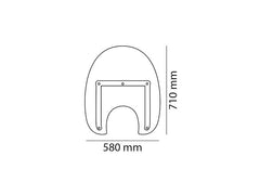 Puig America III Screen for Daelim VT 125 Evolution (00-05)