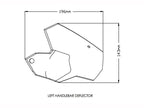 Puig Handlebar Wind Deflectors In Clear for BMW F750 GS (18-24)
