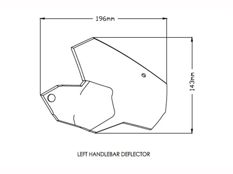 Puig Handlebar Wind Deflectors In Clear for BMW F850 GS Adventure (19-23)