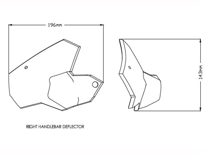 Puig Handlebar Wind Deflectors In Clear for BMW F850 GS (18-23)
