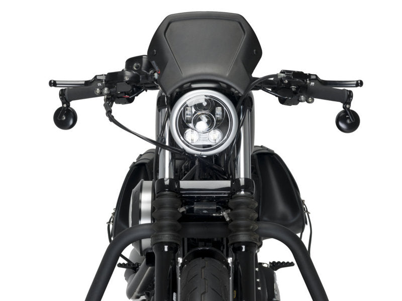 Puig Aluminium Fly Screen In Black for Harley Davidson Sportster 883 Iron XL883N (09-12)