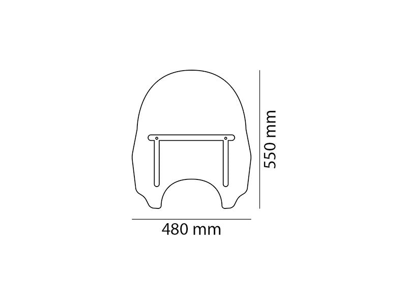 Puig Daytona III Screen In Clear for Kawasaki VN1600 Classic (03-08)