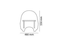 Puig Daytona III Screen In Clear for Yamaha VMax (85-02)