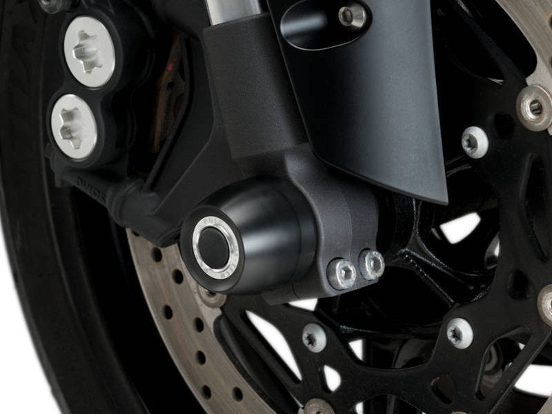 Puig Front Fork Protector In Black for Yamaha YZF R1 M (16-24)